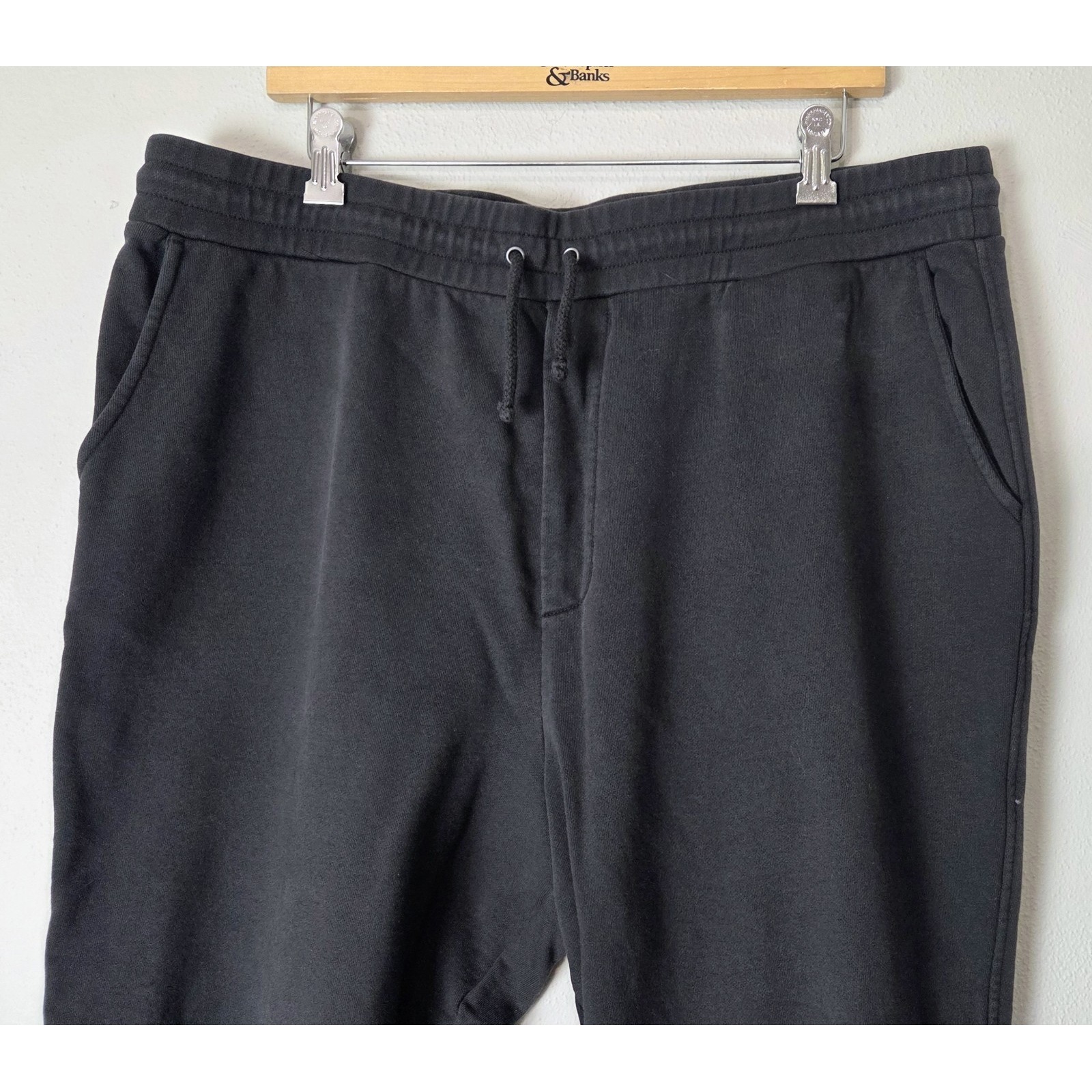 Mott & Bow Jogger Sweatpants Black Hooper French Terry Peru Loungewear Men's Xl — image 2 of 6